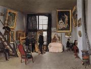 Frederic Bazille The Artist's Studio at 9 Rue de la Condamine in Paris Norge oil painting reproduction